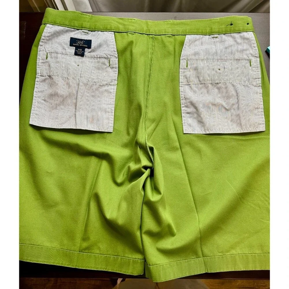 Brooks Brothers‎ 346 Shorts Mens W38 Chino Classic Fit Preppy Old Money Green
